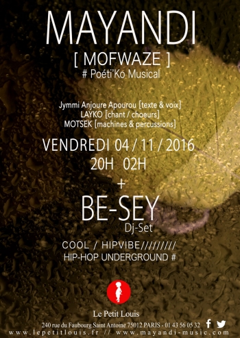 CONCERT  MAYANDI + DJ SET BE-SEY